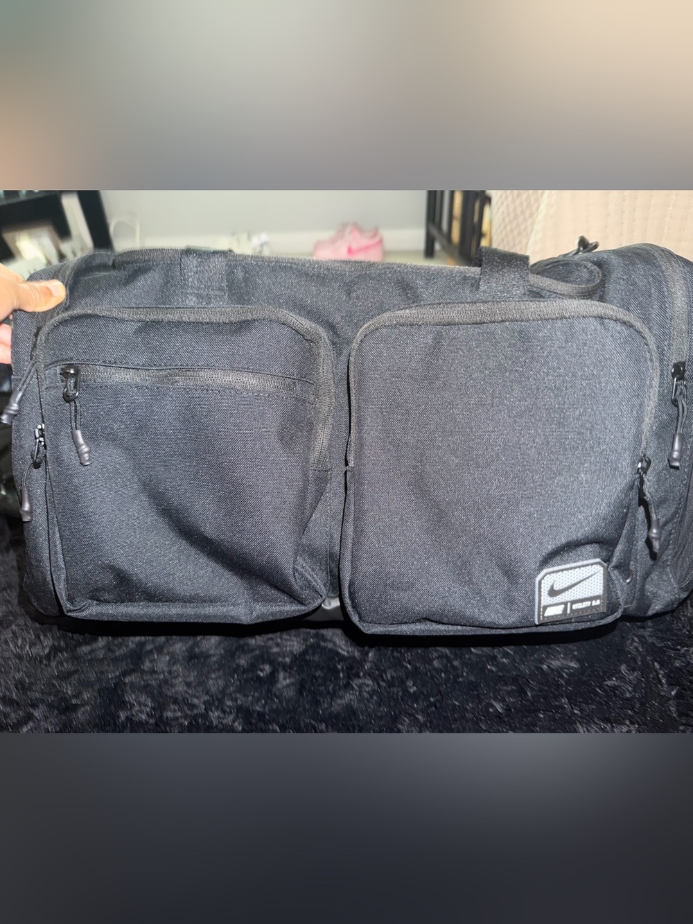 Nike Black Utility Waist Bag with Dual Front Pockets